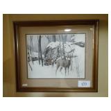 Large Deer Pencil Drawing Large Deer Pencil Drawing