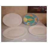 Four platters Four platters