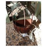 Metal outdoor decor and deer skull Metal outdoor decor and deer skull