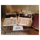 Sharp El 1801p calculator, Canon MP 25 dv Sharp El 1801p calculator, Canon MP 25 dv