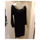 Alex evenings size 8 black formal knee length