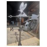 30' Eagle Weathervane Flat Base black