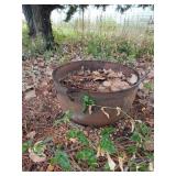 Large iron pot
