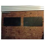 Pair of metal peg boards