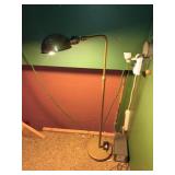 Brass pharmacy floor lamp