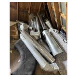 Lot of galvanized metal pipes