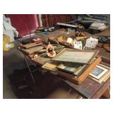Lot of mixed pictures and frames