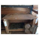 Wooden work bench