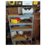 Metal shelving unit