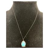 Turquoise and Sterling Necklace