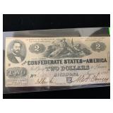 The 3rd Series CSA $2 Note Dated 1862