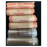 (6) Rolls of Wheat Pennies