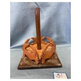 Wooden Crab Paper Towel Holder