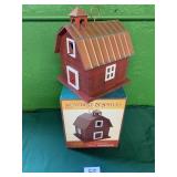 Cracker Barrel Barn Birdhouse NIB