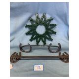 Assorted Metal Horseshoe Decor