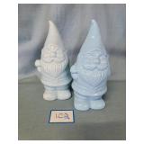 (2) Ceramic Gnomes