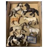 (7) Assorted Schleich Horses