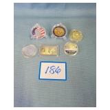 (5) President Trump Challenge Coins