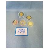 (5) President Trump Challenge Coins