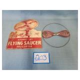 Vintage Atomic Jet Flying Saucer Helicopter