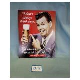 Drinking Sign MAN CAVE BAR Sign