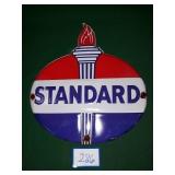 Vintage STANDARD Embossed Sign