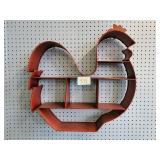 Chicken Theme Tin Hanging Shelf