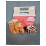 Horse Coasters and Pocket w/Mini Mate Cooler