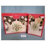 NIB Lenox Holiday Utensil Crock w/Wooden
