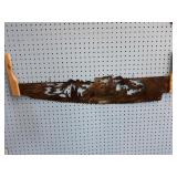 Two Man Decorative Saw w/Cabin Theme