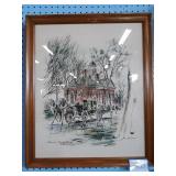 Colonial Court House Williamsburg Print