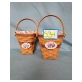 Longaberger Lilac Baskets
