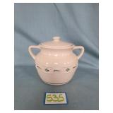 Longaberger Heritage Green Pottery Cookie Jar