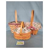 Longberger 1996 Easter Basket & Tea for Two Basket