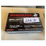 Winchester 7mm-08 Ballistic Silver Tips Winchester 7mm-08 Ballistic Silver Tips