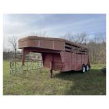 Circle H 16ft Gooseneck Stock Trailer