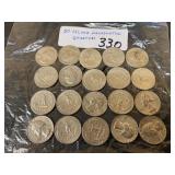 20 SIlver Washington Quarters 20 SIlver Washington Quarters