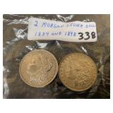 2 Morgan Silver Dollar 2 Morgan Silver Dollar