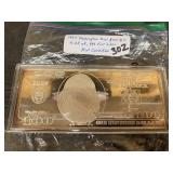 1997 $100 Dollar Bill & .999 Fine Silver 1997 $100 Dollar Bill & .999 Fine Silver