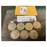 (7) 40% Half Dollars (7) 40% Half Dollars
