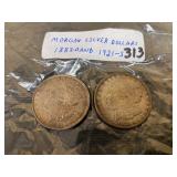 (2) Morgan Dollars (2) Morgan Dollars