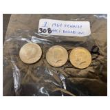(3) 1964 Kennedy half Dollars (3) 1964 Kennedy half Dollars