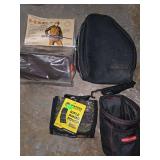 Miscellaneous gun holsters, ammo belts, canteen, and gun straps