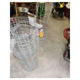 Tomato cages and chicken wire