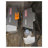 2 craftsman 1/2hp automatic garage door openers with lights