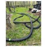 black corrugated drainage pipe