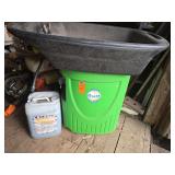 Portable part washing station with purple power industrial cleaner