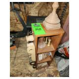 Wood shelf and accessories