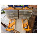 Part organizer with carrying handle and contents