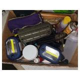 Miscellaneous box of gun/hunting items